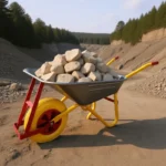 Hot Selling in Gambia Metal Tray Transport Garden Heavy Duty Construction Wheelbarrow