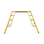 Adjustable Yellow H-Frame Steel Scoffold Plank Ladder Outdoor Construction Metal Scaffold Lifting System - Image 2