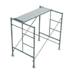 Adjustable Yellow H-Frame Steel Scoffold Plank Ladder Outdoor Construction Metal Scaffold Lifting System - Image 4