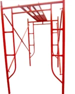 Adjustable Yellow H-Frame Steel Scoffold Plank Ladder Outdoor Construction Metal Scaffold Lifting System - Image 5